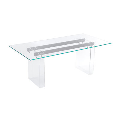 Renegade 48" Glass Pedestal Dining Table