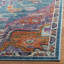 Tapis bleu sarcelle / rose / orange à motif oriental Gonzalez-34953893