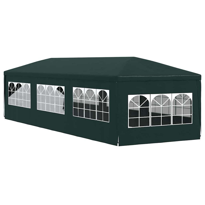 vidaXL Party Tent Blue Polyethylene Large Water-resistant materials, 10 ft x 30 ft, Blue