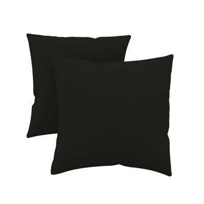 Set of 2 Indoor/Outdoor Square Throw Pillows Inserts with Covers, Water Resistant & UV Fade Resistant