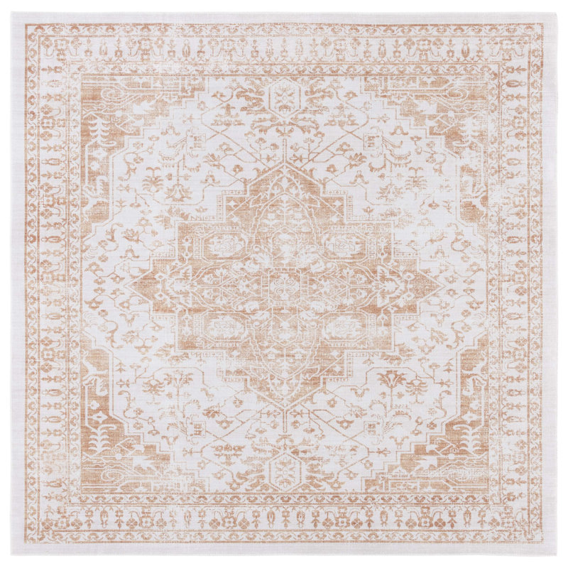 Arizona Performance Machine Washable Oriental Rug, Square 6'