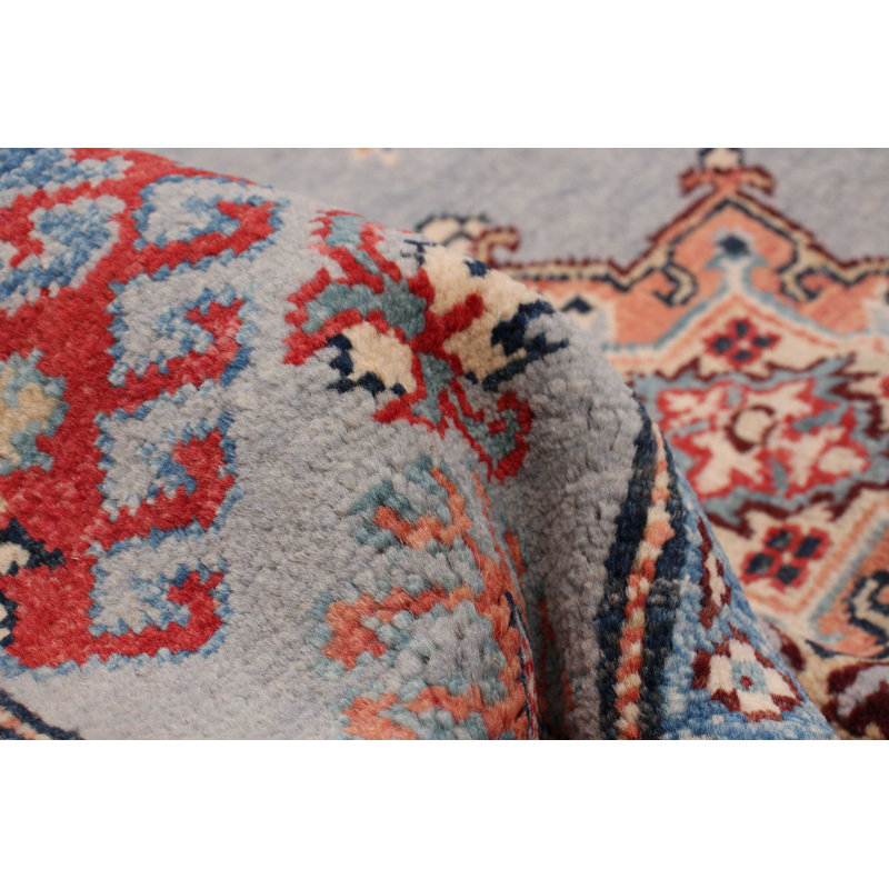 Tapis gris nouvel âge en laine 6 pi 8 po x 9 pi 9 po Zace
