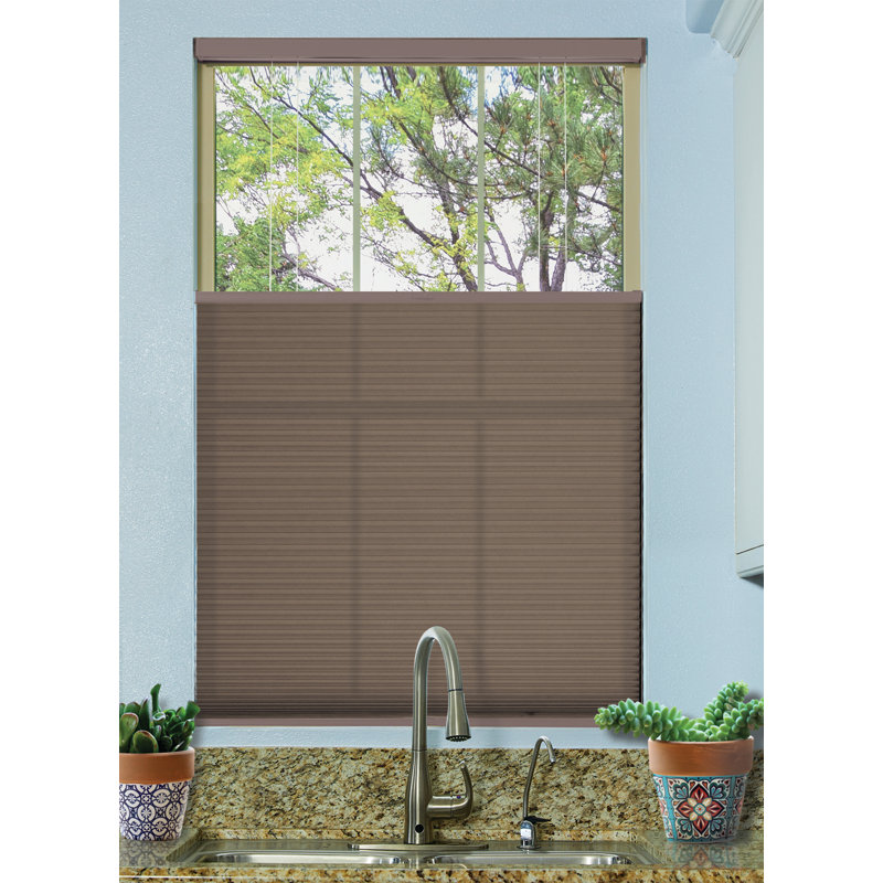 Store alvéolaire semi-transparent sans cordon, 48", 45", Cacao chaud