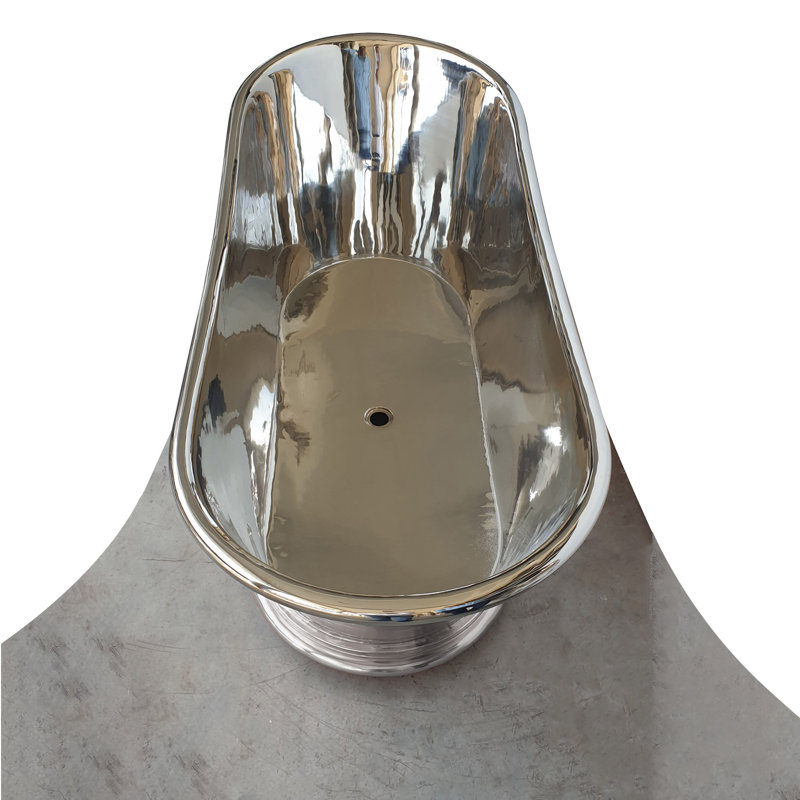 1778mm x 737mm Freestanding Soaking Copper Bathtub