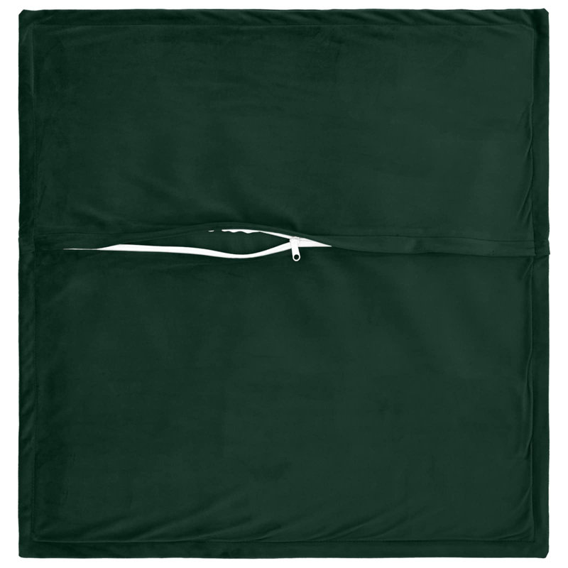 Black Cushion Cover, Square 65cm, Dark Green