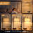 20.7'' Modern Black Table Lamp with Dimming Knob, AC Outlet and USB A&C-1084320111