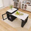 Table de salle à manger rectangulaire extensible 59,50 "avec prise de courant et rangement double-face-67905417-67905416