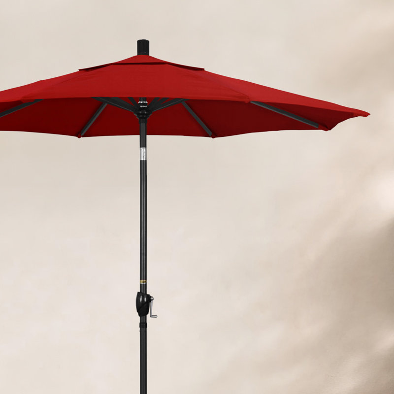 Parasol sunbrella de marché 7,5' Wallach, Toile Sunbrella® rouge Jockey