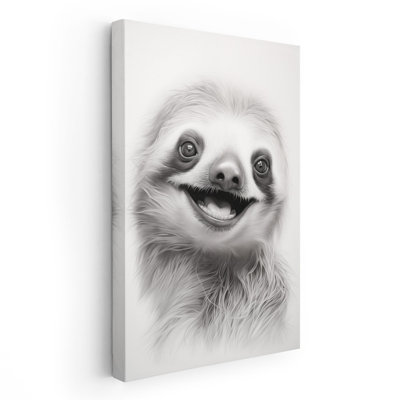 Imprimé souriant paresseux