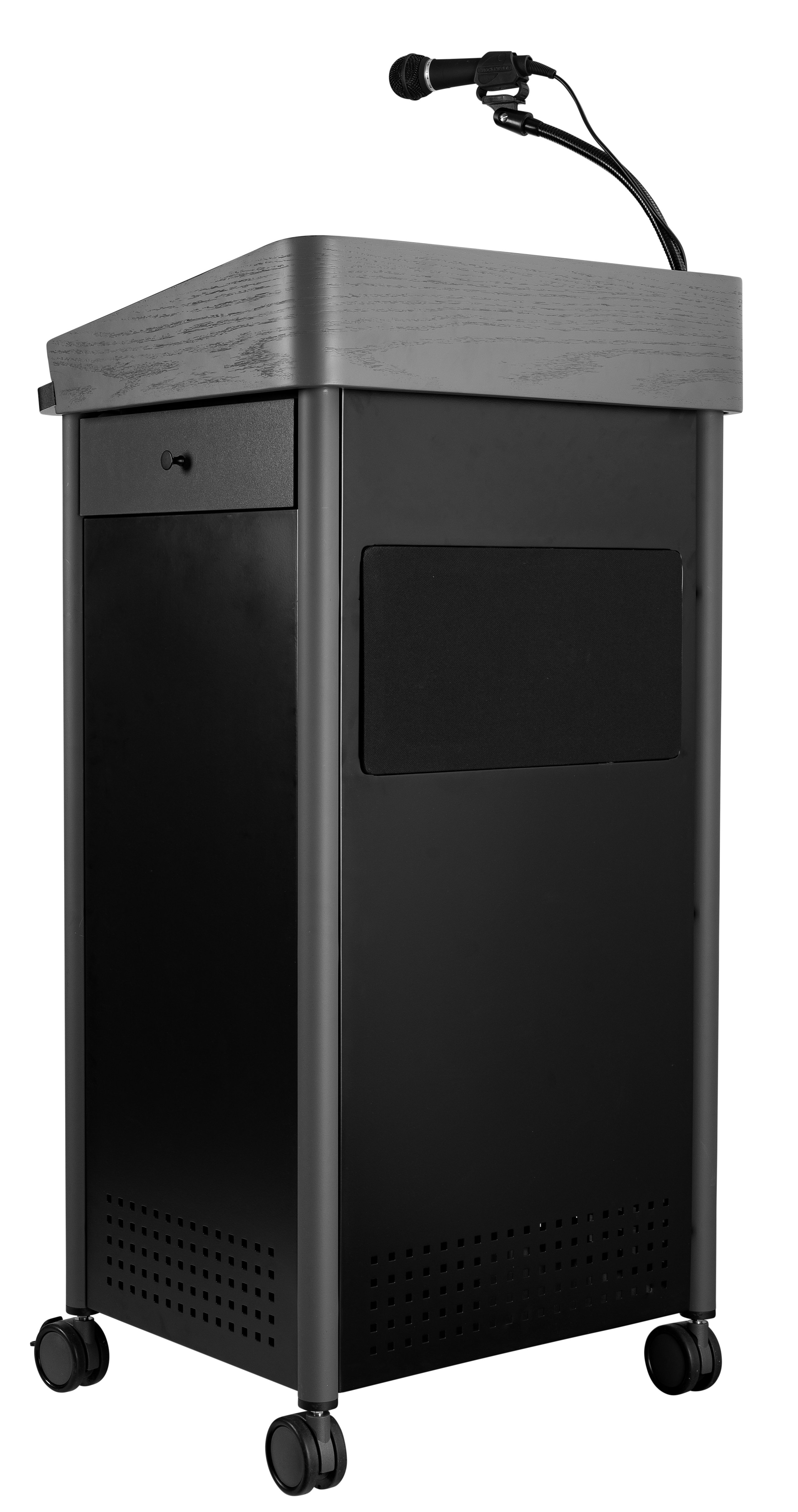 Oklahoma Sound 45.5'' Metal Full Podium with Wheels and Storage | Wayfair