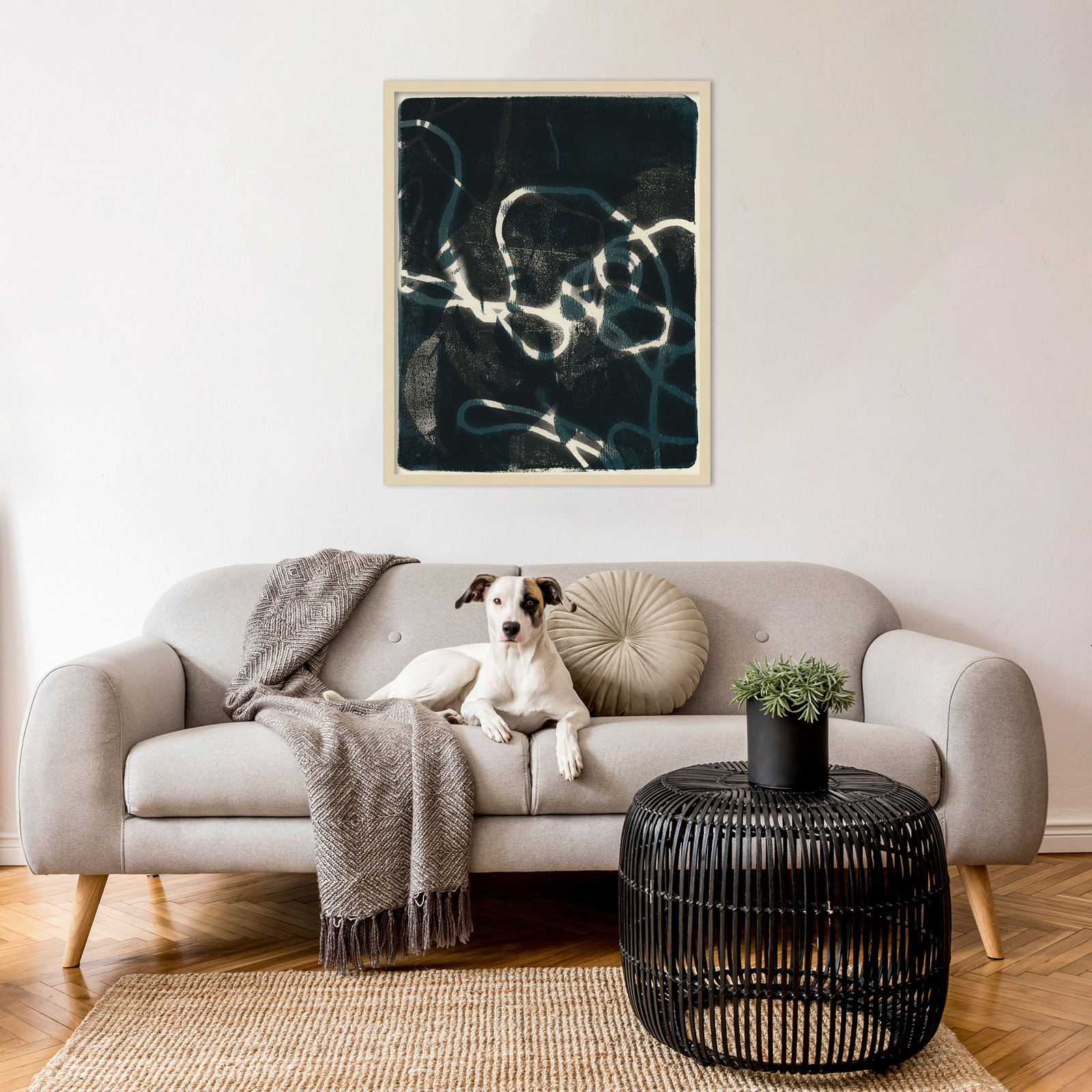 Shifting Shadows II by Victoria Barnes Wood Framed Wall Art Print, Brown, 33" H x 27" W