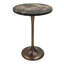 Table d'appoint en bois pétrifié fossilisé
