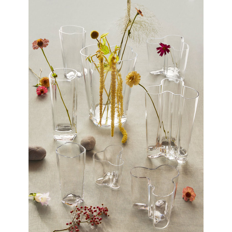 Aalto Glass Table Vase, Clear