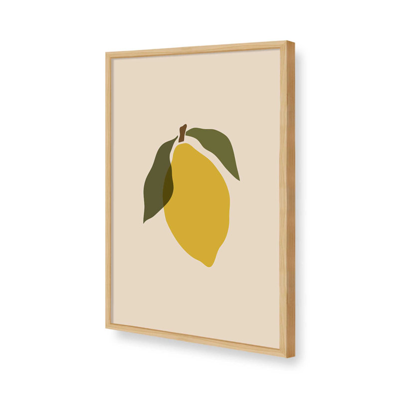 Reproduction d'art «Simple Lemon II» par Garima Dhawan, Toile tendue, Ne s’applique pas, 16" H x 12" W