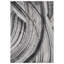 Tapis gris abstrait Dhurrie 3 pi x 5 pi