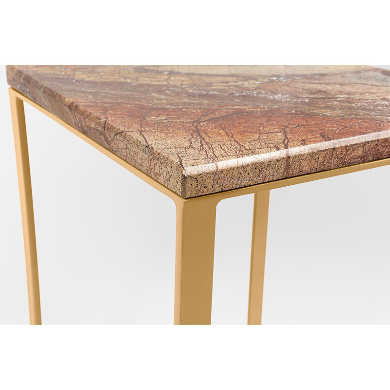 Akmal Frame End Table, Golden