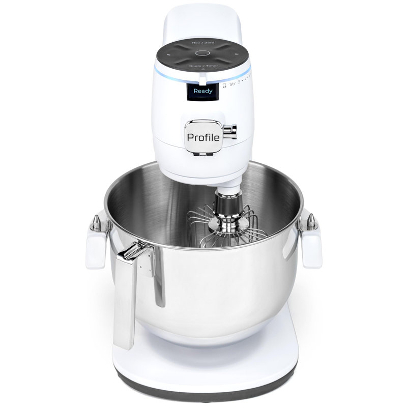 GE Profile Smart Mixer with Auto Sense, Stone White