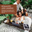 Serviteur de bain autoportant en bambou Nazirah-710976308