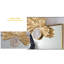 Golden Ginkgo Leaf Wall Mirror With Glam Accent