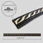 Garniture de moulure pelez et collez 16,4 pi x 0,79 po x 0,28 po Gilded Black