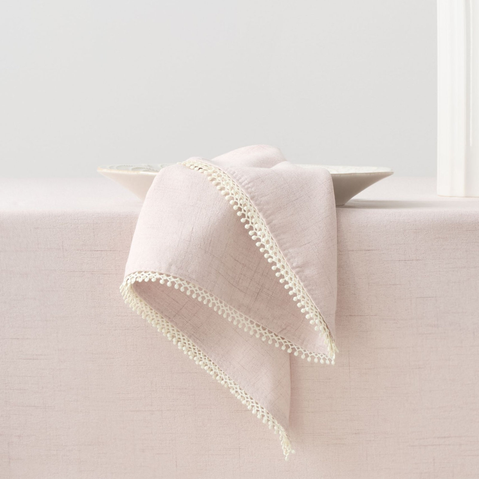 French Perle Collection French Perle Napkin, Blush