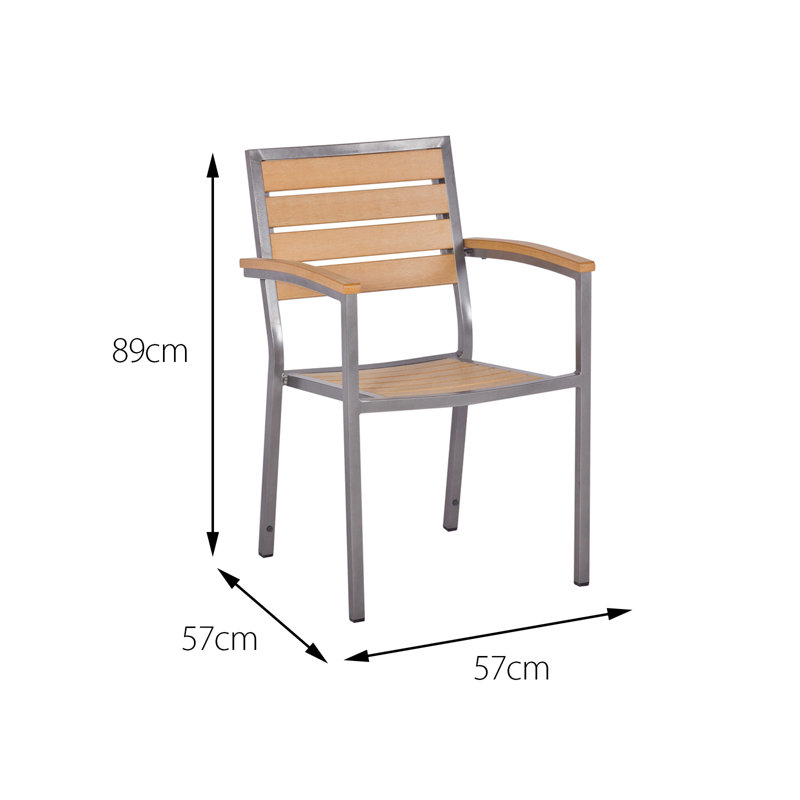 Macchiato Arm Chair in Teak Asian