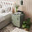 22.44" H Modern Metal Nightstand with Storage Shelves Industrial for Bedroom Living Room or Office-1713033638