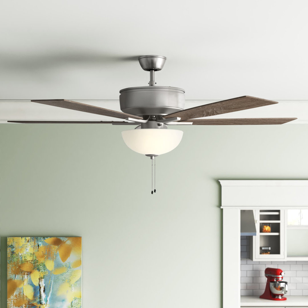 Pro Plus 211 White Bowl Light Kit 52'' Ceiling Fan with Light Kit Craftmade 