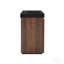 Meuble-lavabo Winston en noyer de 152 cm (60 po) avec lavabo à trois trous pour robinetterie, grand meuble-lavabo autoportant de rangement pour salle de bain moderne, double lavabo noir monobloc sans bonde ni robinet, livré en trousse-1554897736