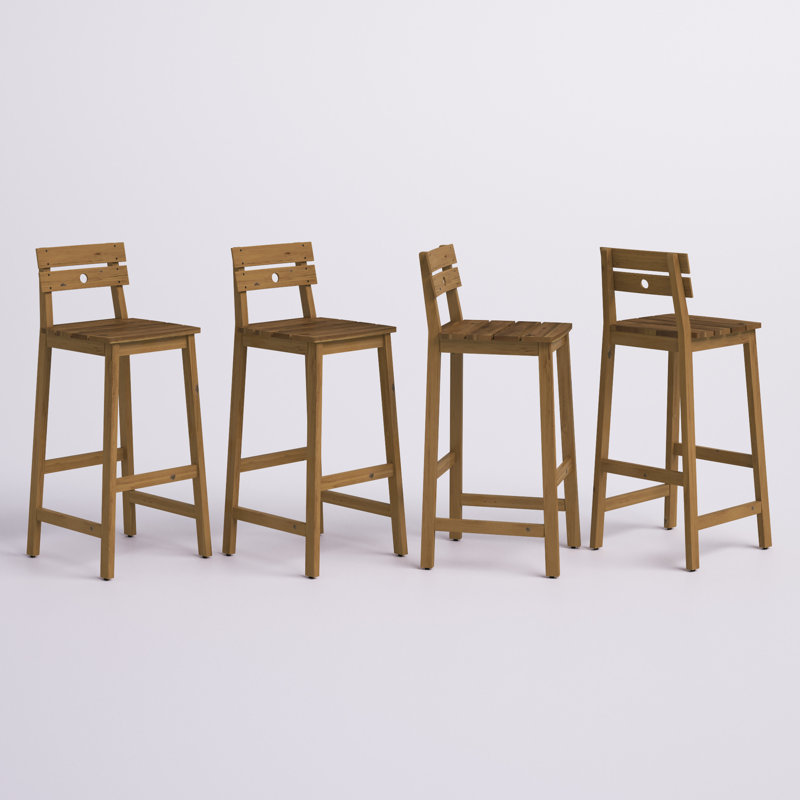 Caudillo Solid Wood Counter Stool