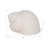 Modern Ceramic Seashell Figurine Sculpture for Table Decor - Decorative Object Statue Accent for Desks, Living Room or Home Decoration - 6", White