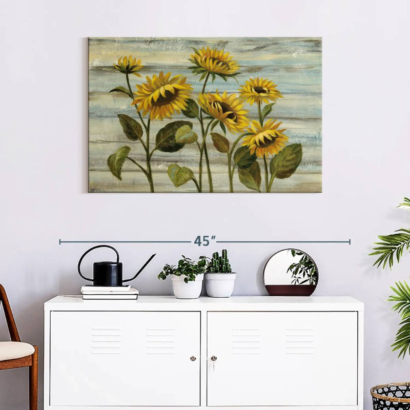 Harnek Cottage Sunflowers, 24" H x 36" W