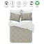  Ensemble de housse de couette réversible standard en coton biologique 3 pièces brun -416773869