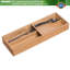 Organisateur de tiroir en bambou pour l'argenterie, petit organisateur de cuisine pour l'argenterie, porte-ustensiles, plateau à couverts pour cuillères, fourchettes, couteaux, convient à une famille de 2 à 4 personnes