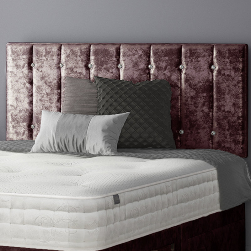 Chih Upholstered Headboard, Double (4'6), Silver