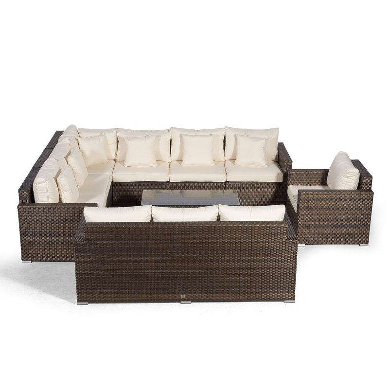 Yancey 5 Seater Rattan Corner Sofa Set