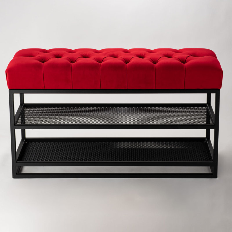 Avaeah Upholstered Storage Bench, 45cm H x 60 cm W x 35cm D