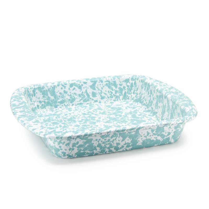 Black Swirl Brownie Pan, Sea Glass