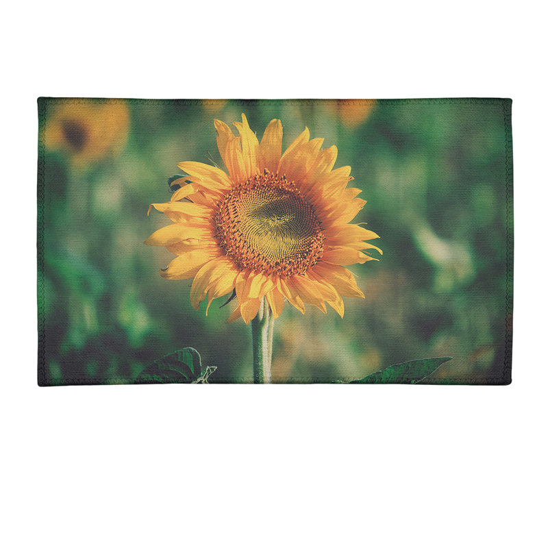 Tapis de l’aire verte chenille tournesol, Rectangle 3 pi x 5 pi
