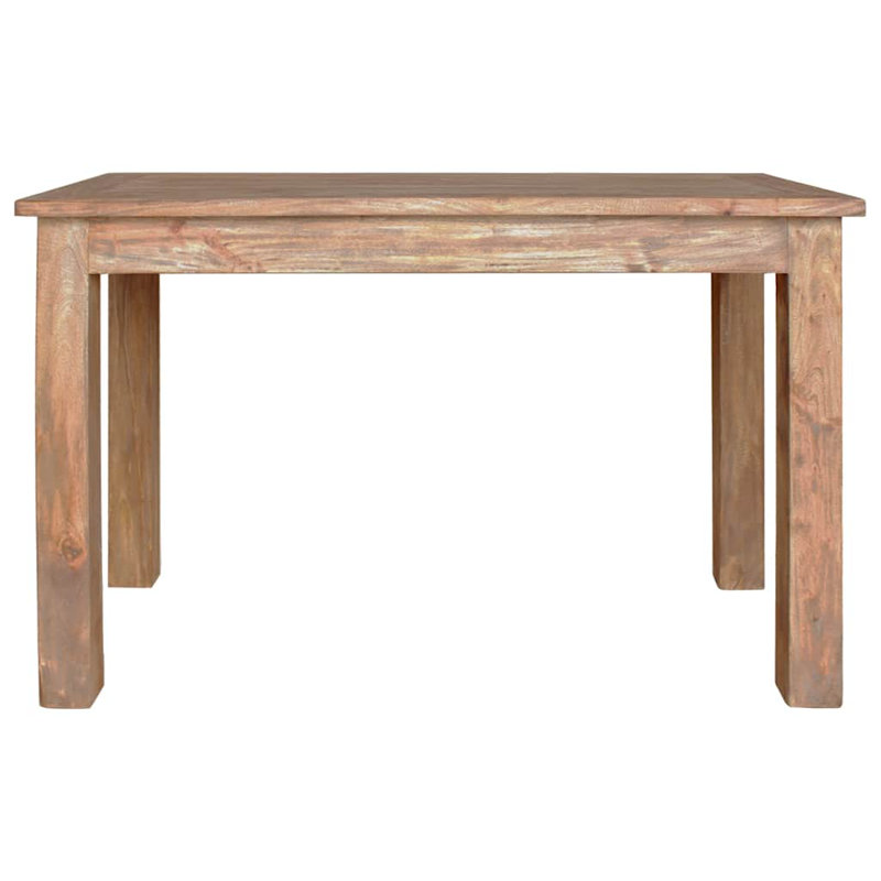 Dining Table Mixed Recycled Wood 82x80x76 cm, 77cm H x 120cm L x 60cm W, Brown