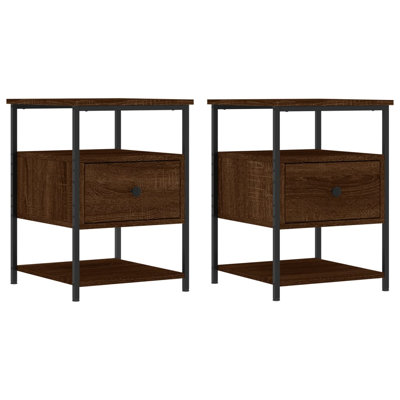 Agshin 40 cm W Iron Bedside Table