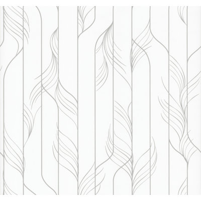Elemental Thread Neutral Pearl and Silver Wallpaper