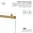 Catalyst 56"- 60" W x 60" H Double Sliding Frameless Shower Door in Brushed Gold with 3/8" Clear Glass-96391532