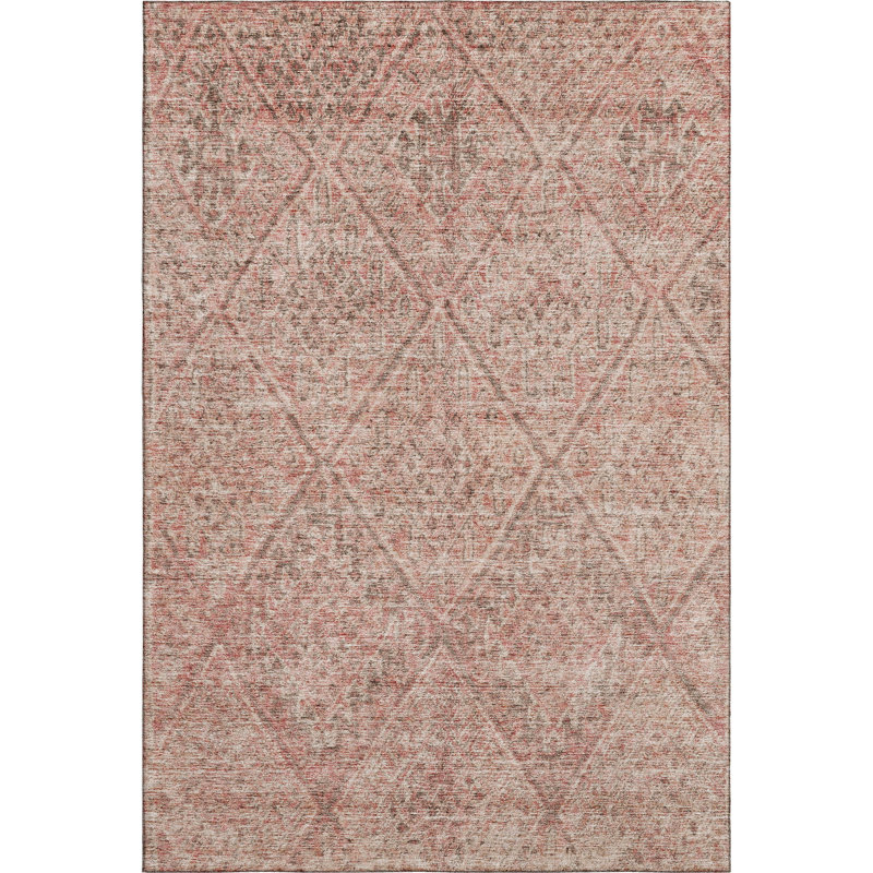 Premium Machine Washable Gurubaksh AMF1148 Moroccan Rug, Rectangle 9' x 12'