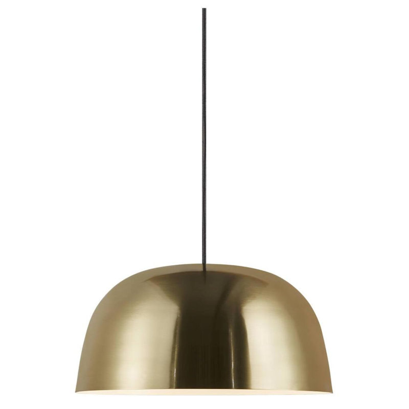 1 - Light Brass Dome Pendant