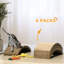 Paquet de 4 planches à gratter pour chat, brun ravissant, pour chats d'intérieur, poteau réversible, meubles de la planche brune Falling Be Back Times, 4, amis félins, Save Apparence