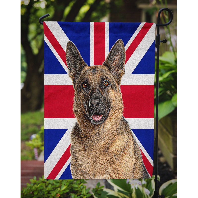 Drapeau de jardin 2 côtés english union jack, Berger allemand