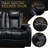 86.6 Inch Power Recliner Set With Top-Grain Nappa Leather, Fully Adjustable, Smart Charging, And Dynamic RGB LED Lighting, Recliner-817450705