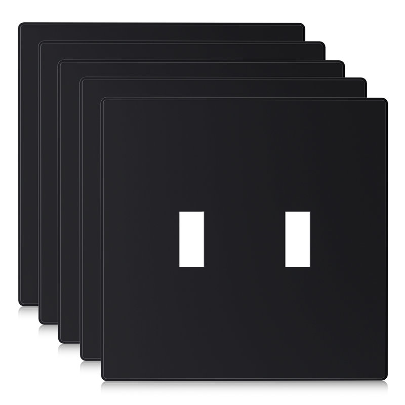 No Subject 2 - Gang Toggle Light Switch Wall Plate, White