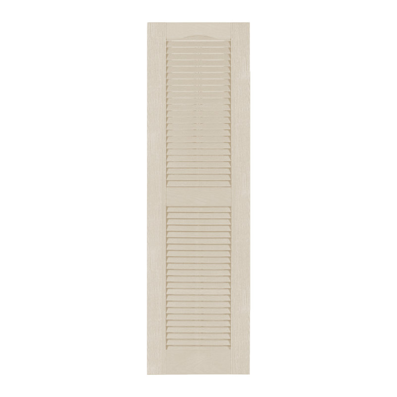 Volet à persiennes sur mesure avec dessus cathédrale, 84", Bois de santal, 12"